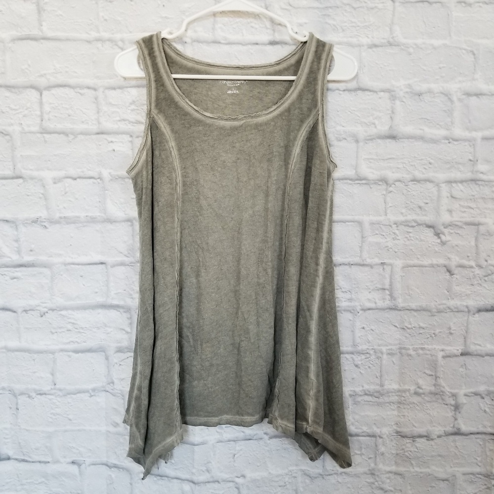 Olive/Khaki Liz Lange Casual Seamed Maternity Tank